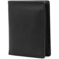 Esquire Leder Geldbörse Logo Left - Hander Wallet Black schwarz