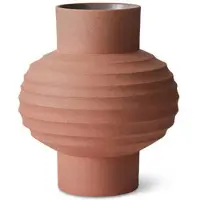 HK Living - Handcarved Terrakotta Vase, Bulb