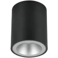 Sylvania Smart LED Aufbauspot schwarz | mit Leuchtring | Warm - Tageslichtweiß | RGB Deckenstrahler dimmbar | Aufbauleuchte kompatibel mit App, Alexa, Siri