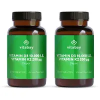 Vitabay Vitamin D3 10000 I.e. + K2 200 mcg Depot Tabletten 360 St