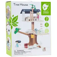 Classic World Klassische Welt der Welt Wooden Poppenhuis Boomhut, 31dlg.
