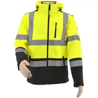 AWTOOLS Softshell Jacke Sweatshirt T3/ Reflektierend/ XXL