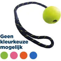 Happy pet Tough Toys Floater Rubber Bal Touw Assorti