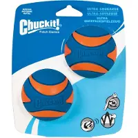 Chuckit! - Ultra Squeaker Ball - M - 6cm - 2 pcs. - (CHUC33068)