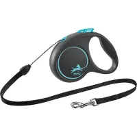 Flexi Black Design S Seilleine 5 m Blau