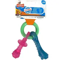 Nylabone Puppy Teething Chew Beissring für Welpen (Speck-Geschmack)