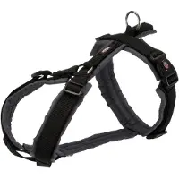Trixie Premium Trekking Hundegeschirr - schwarz/graphit - M