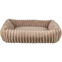Trixie Hundebett Lonni in Breitcord-Optik hellbraun
