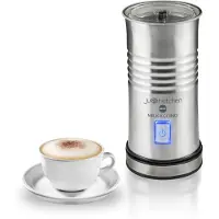 Macom MILKACCINO, Automatic milk frother/warmer, Edelstahl, Edelstahl, 0,25 l, Tasten, Leistung