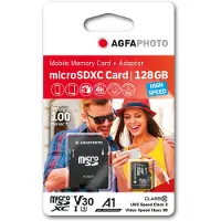 Agfa AgfaPhoto Speicherkarte Mobile MicroSDXC 128 GB UHS-I U3 V30 A1 High Speed 70MB / 100MB