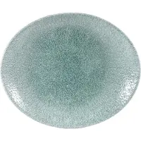 Multi Tallerken Coupe Oval Raku 27 cm Porcel?n Jadegr?n,12 stk/krt