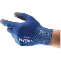 Ansell Handschuhe HyFlex 11-618 Grösse 8 blau/schwarz EN 388 PSA-Kategorie II