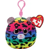 TY Dotty Leopard Squishy Clip 9cm