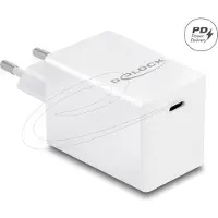 DeLOCK USB GaN Ladegerät 1 x USB Type-C PD 3.0 kompakt mit 60 W, Drinnen, AC, Weiß