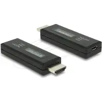 DeLOCK 63327, HDMI-A 19 pin, USB Type Micro-B, Schwarz