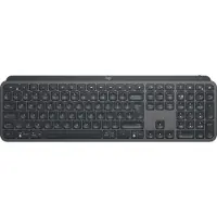 Logitech Master MX Keys for Business, Volle Größe (100%), Kabellos, RF Wireless + Bluetooth, Graphit