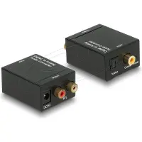 DeLOCK 62444, 1xToslink S/PDIF, 1xCoaxial S/PDIF, 2xRCA, weiblich/weiblich, 63 mm, 41 mm, 21 mm