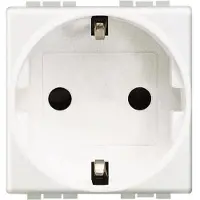 Legrand BTicino N4141AN Schuko Steckdose m.erh.Berührungsschutz SL Weiß