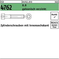 Industrial Quality Supplies Zylinderschraube ISO 4762 m.Innensechskant M 20 x 140 8.8 galvanisch verzinkt