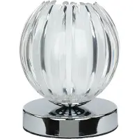 Licht-Erlebnisse Nachttischleuchte Touch G9 3000 K 13,5 cm Glas Modern Tischlampe