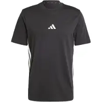 Adidas T-Shirt SPORTSWEAR "M 3S SJ T", Herren, Gr. M, schwarz-weiß (schwarz, weiß), Obermaterial: 100% Baumwolle, normal, Shirts T-Shirt, mit Rundhalsausschnitt, ohne Verschluss, aus Baumwolle