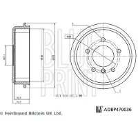 Blue Print Bremstrommel ADBP470036