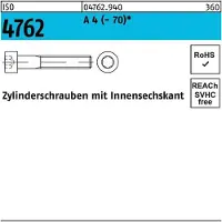 Industrial Quality Supplies Zylinderschraube ISO 4762 m.Innensechskant M 8 x 55 A 4 (- 70)