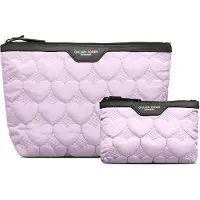 Gillian Jones Urban Travel Bag & Makeup Purse Set - Quilted Heart 10060-46