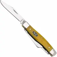 Case Knives Case Medium Stockman Smooth Yellow Bone, 20029, 63032 Stainless Steel Taschenmesser