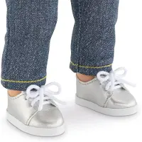 Corolle Puppenkleidung Ma : Silberne Schuhe