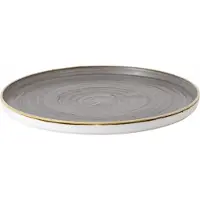 Churchill Livingstone Stonecast Peppercorn Grey Walled Teller flach 15.7cm