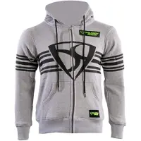 MUGENRACE Shield Hellgrauer Zip Hoodie Größe S