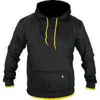 MUGENRACE Blacky Schwarz Gelber Hoodie Größe XL