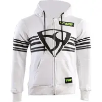 MUGENRACE Shield Weißer Zip Hoodie Größe 2XL
