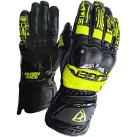 MUGENRACE Le-Vi Sport Schwarz Neon Gelbe Handschuhe Größe S