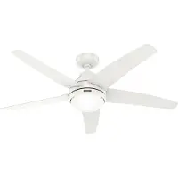 Hunter Deckenventilator Bernard Weiss mit Licht & Fernbedienung