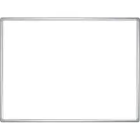 Franken Whiteboard PRO, emailliert, Wandmontage im Hoch- & Querformat, Stahl weiß lackiert & Aluminiumrahmen, magnethaftend, Ablageschale, 450 x 600 mm