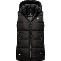 MARIKOO Steppweste "Zarinaa Damen Steppweste B898", Damen, Gr. XS, schwarz, Obermaterial: 100% Polyester PES., Westen Steppweste
