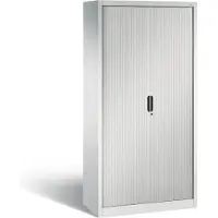 C+P Rollladenschrank Omnispace, 5 OH, abschließbar, B 1000 x T 420 x H 1980 mm, Stahl/Kunststoff, lichtgrau