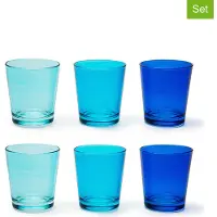 Excelsa Set Von 6 Wasserglas Portofino Glas 30 Cl Blau