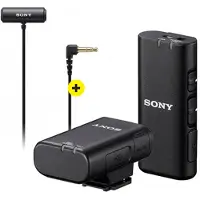 Sony Schuhkompatibles drahtloses Mikrofon mit mehreren Schnittstellen von mit kompaktem Stereo-Lavalier-Mikrofon-Kit