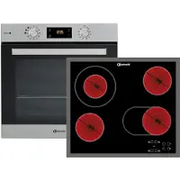 Bauknecht Einbaubackofen BAK3S KN8V IN mit Kochfeld CTAR 7642 IN (60 cm) im Set BAK3S SR6