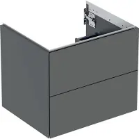 Geberit Waschtischunterschrank One 59,2x50,4x47cm, lava/lackiert m, 2 Laden