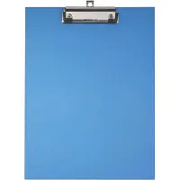 Exacompta 17292E 10x Klemmbrett beschichtet - Format 23x32cm für A4 - Blau