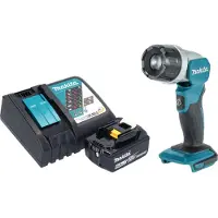 Makita DML 808 RG1 Akku Handstrahler 14,4 / 18 V 190 lm LED + 1x Akku 6,0 Ah + Ladegerät