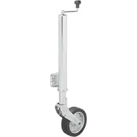 Moritz 341505V02 Stützrad 570/60 mm Stahlfelge groß mit Vollgummi-Reifen 220 x 65 mm klappbar 300 kg