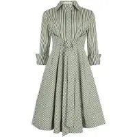 Apricot Minikleid "Minikleid aus Baumwolle" Stoffgürtel, mit seitlichen Streifen