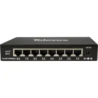 Televes Ethernet Switch L2 SWUM-1000-8 Unmanaged: 8x10/100/1000Mbps