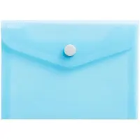 Exacompta 35410E 28x Hüllen mit Druckknopf, PP 200, B6, Chromaline Pastell - Farben sortiert