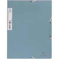 Exacompta 55239E 36x Sammelmappe A4 mit Gummizugverschluss und 3 Klappen, Recyclingkarton 400g/m2, Kollektion AutentiK - Farben sortiert